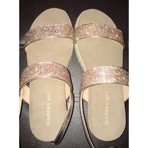 madden girl glitzie espadrille platform sandal